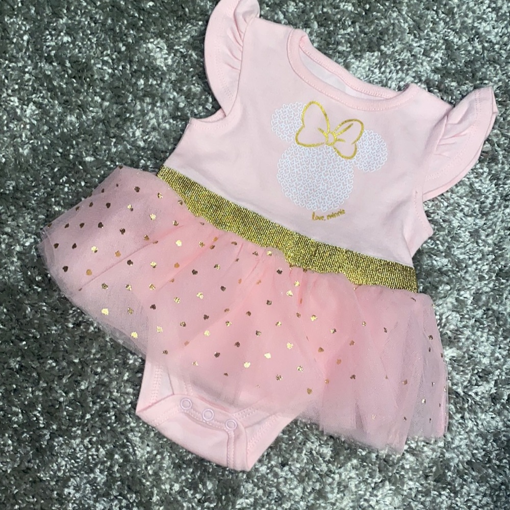 Disney baby girl onesie with a tutu